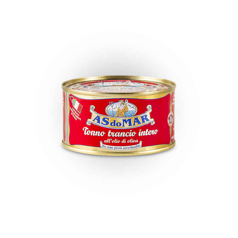 A'S do Mar Solid Light Tuna in Olive Oil, Produced in Italy, 7.05 oz |  2 x 3.52 oz can