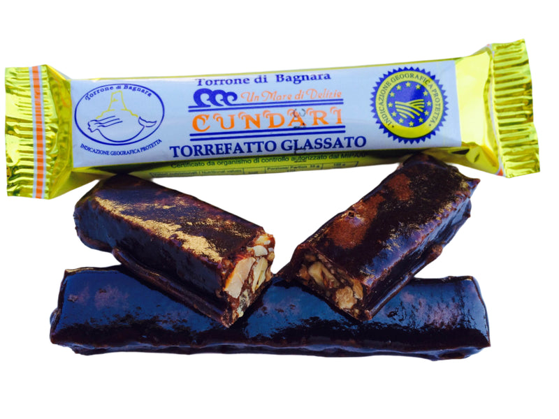 Cundari Roasted Nougat Glazed, Torrone Torrefatto Glassato IGP, 250g - 8.8 oz