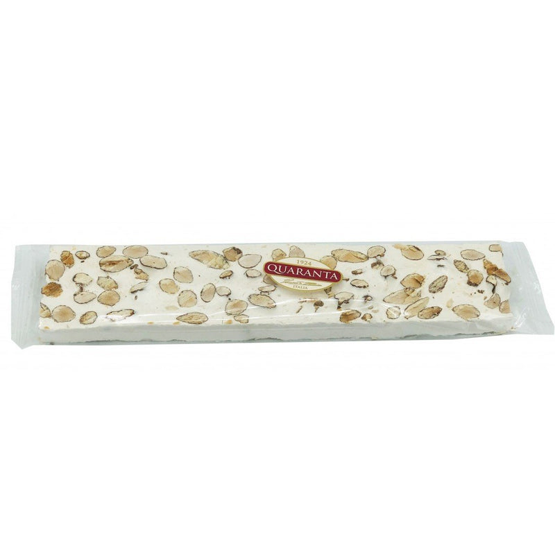 Quaranta Hard Nougat with Almonds, Torrone, 6.35 oz | 180g