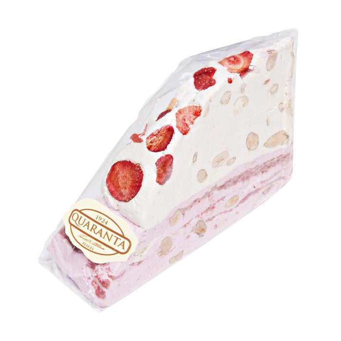 Quaranta Stawberry Soft Nougat Cake Slice, 5.82 oz | 165g