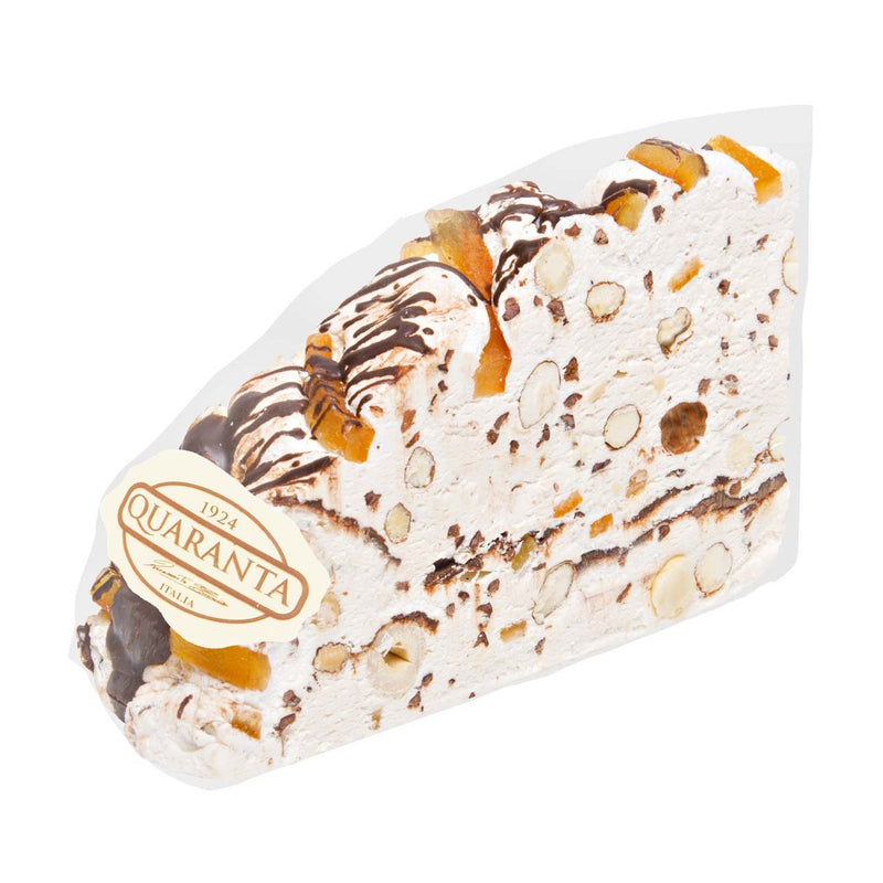 Quaranta Dark Chocolate and Orange Peel Soft Nougat Cake Slice, 5.82 oz | 165g
