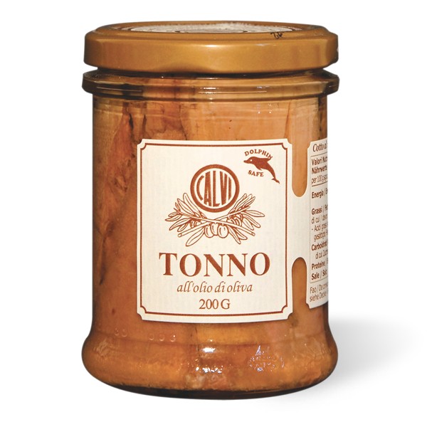 Calvi Tuna Fillets in Olive Oil, 200g Jar