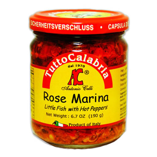 Tutto Calabria Rose Marina Little Fish with Hot Pepper, 6.7 oz
