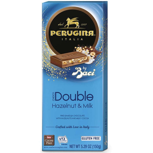 Baci Perugina Double Layer Milk Chocolate Bar with Hazelnuts, 5.29 oz | 150g
