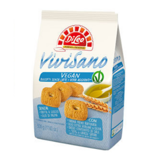 DiLeo ViviSano Vegan Cookies, 17.63 oz | 500g