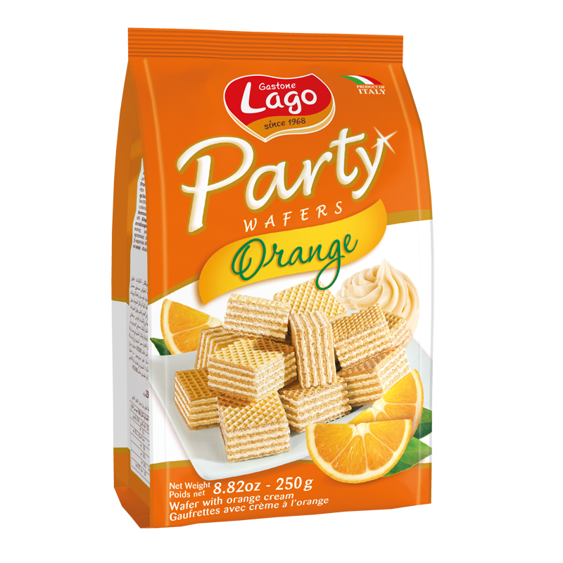 Lago Party Wafers Orange, 8.82 | 250g