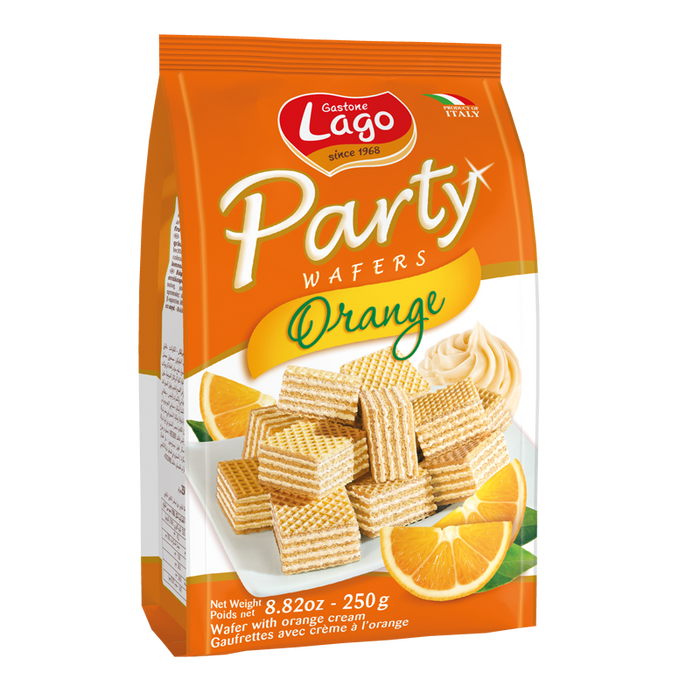 Lago Party Wafers Orange, 8.82 | 250g