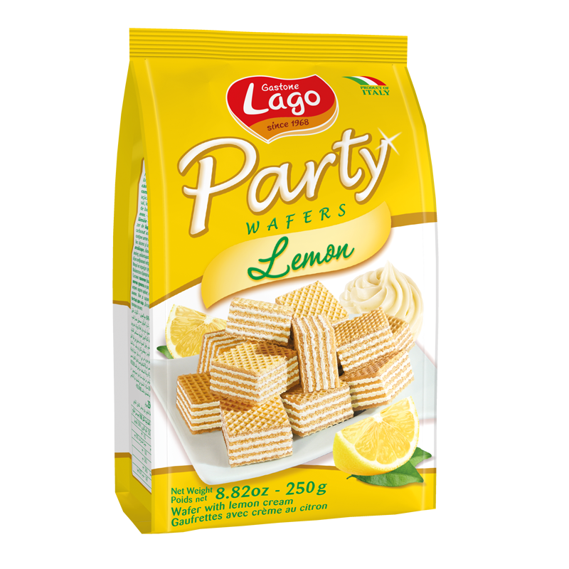 Lago Party Wafers Lemon, 8.82 | 250g