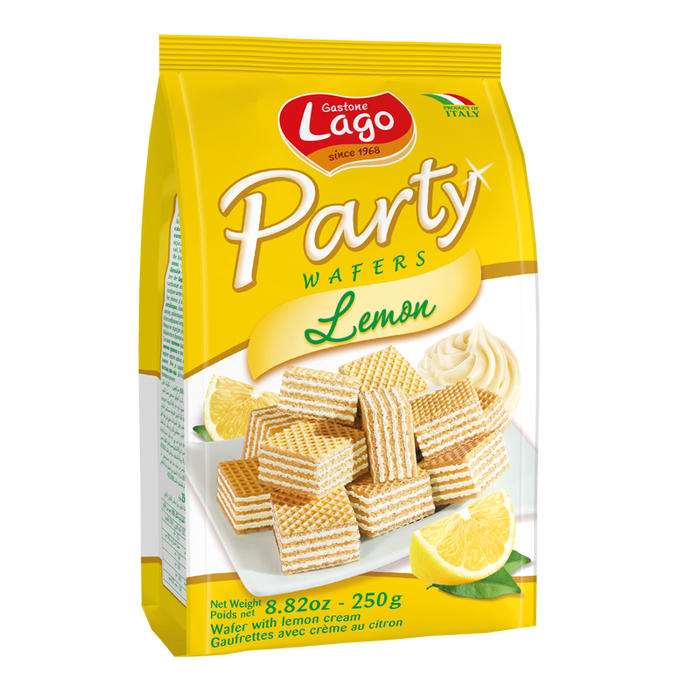 Lago Party Wafers Lemon, 8.82 | 250g