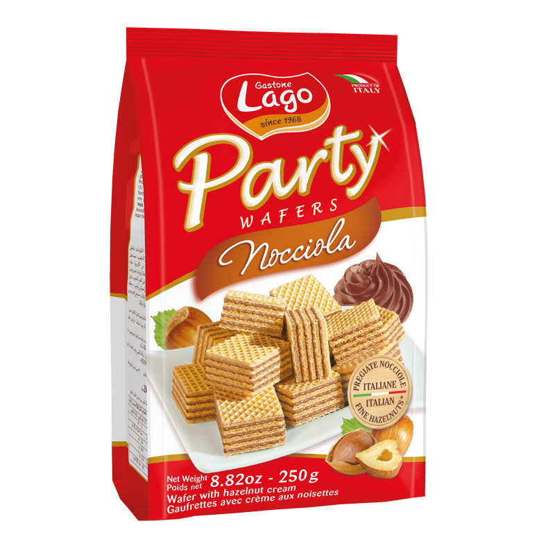 Lago Party Wafers Hazelnut, 8.82 oz | 250g